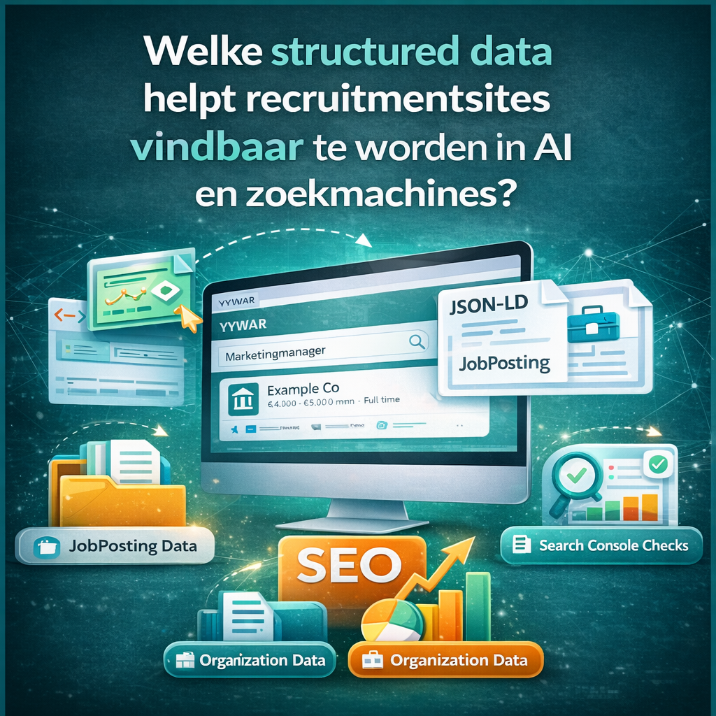 Welke structured data helpt recruitmentsites beter vindbaar te worden in AI en zoekmachines?